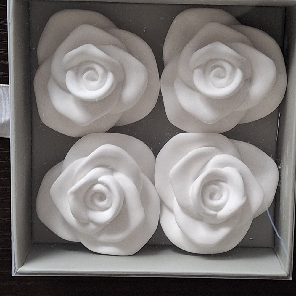 Elegant White Rose Home Accents